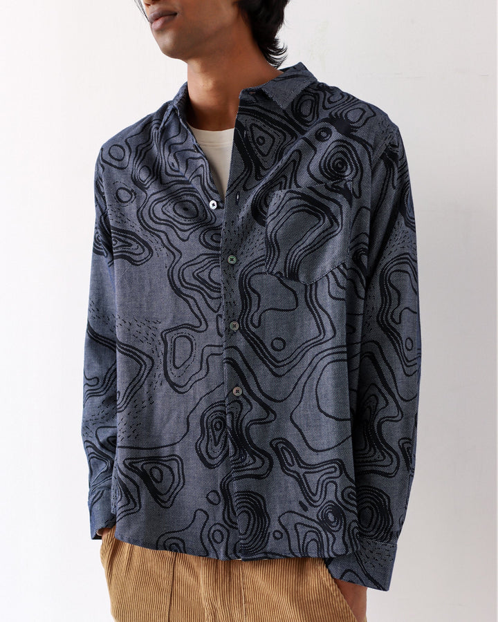 Day Shirt - Navy Iris