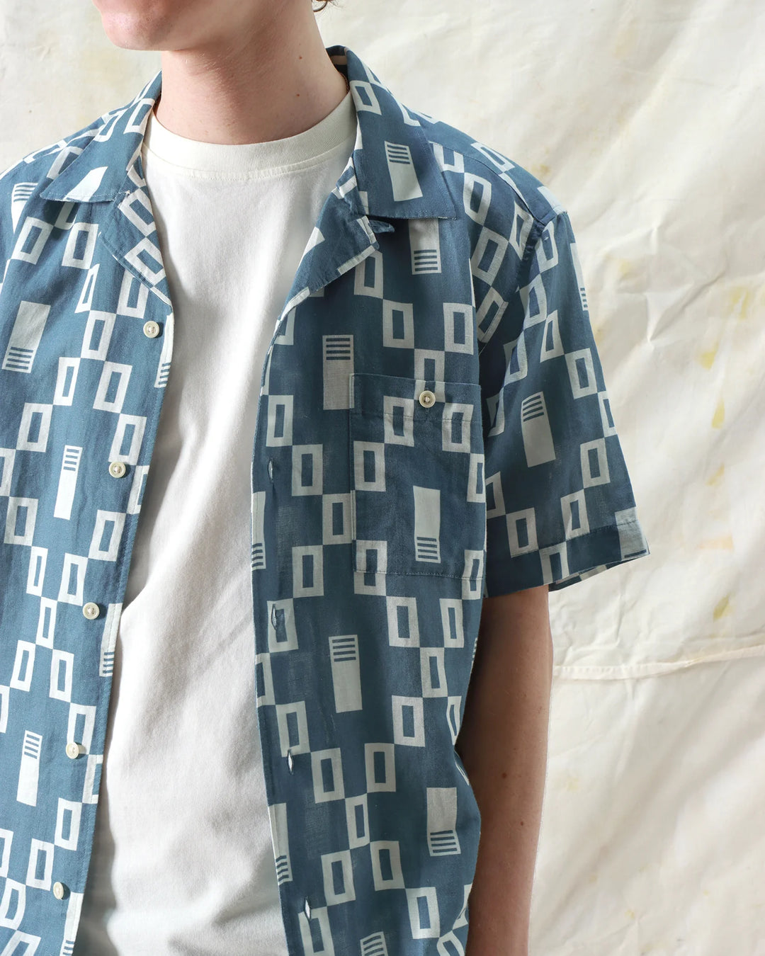 Selleck S/S Shirt - Ceatano Blue