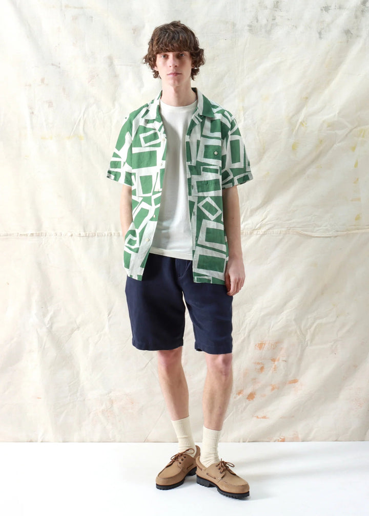 Selleck S/S Shirt - Tropical Green