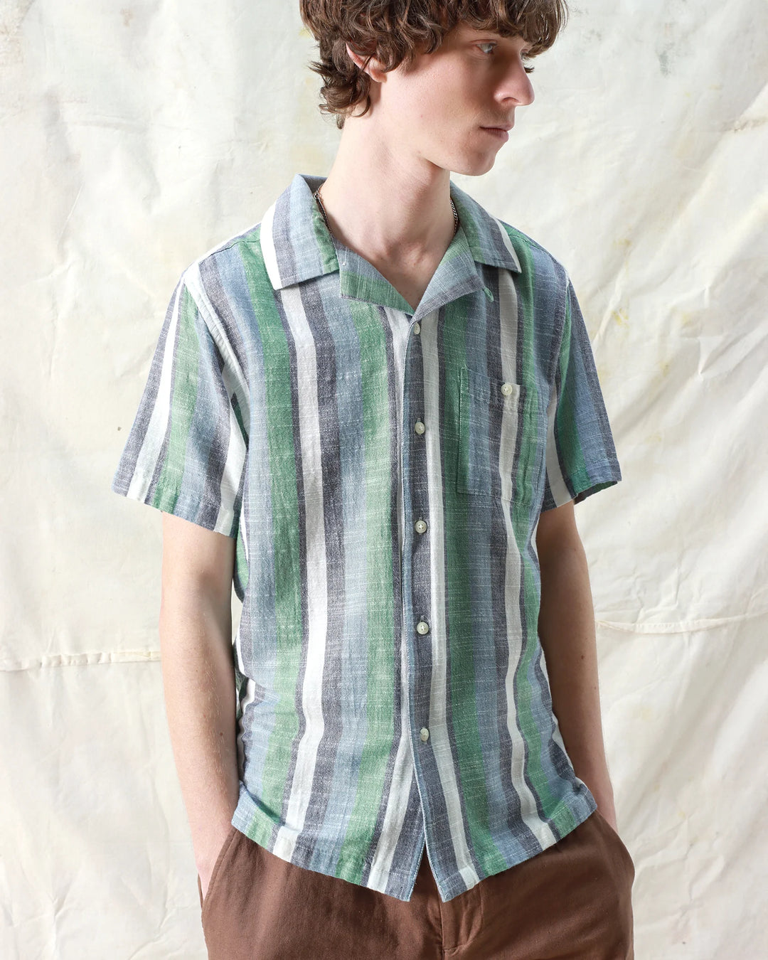 Selleck S/S Shirt - Blue / Green