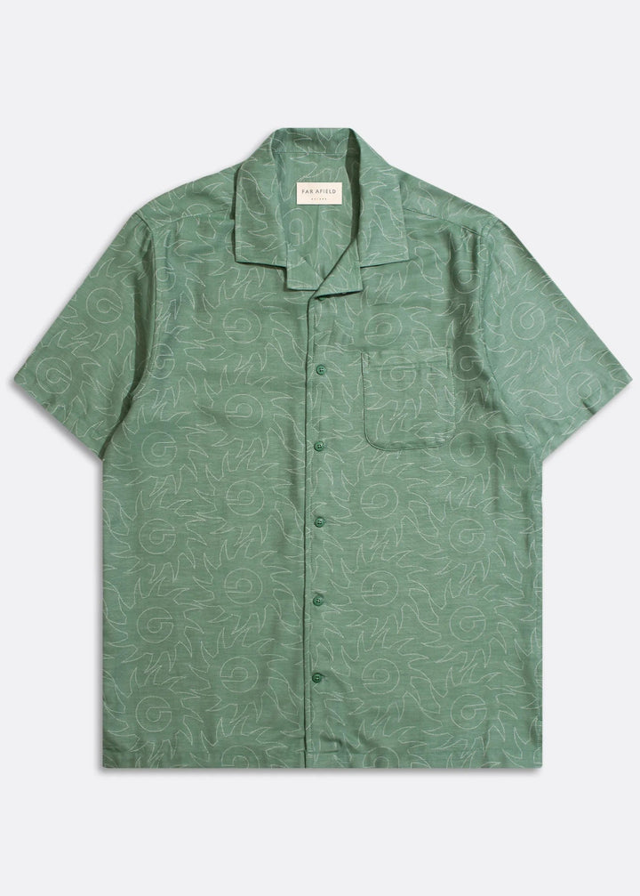 Stachio S/S Shirt - Sun Swirl Green