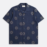 Stachio S/S Shirt - Embroidery / Navy Iris