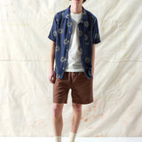 Stachio S/S Shirt - Embroidery / Navy Iris