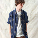 Stachio S/S Shirt - Embroidery / Navy Iris