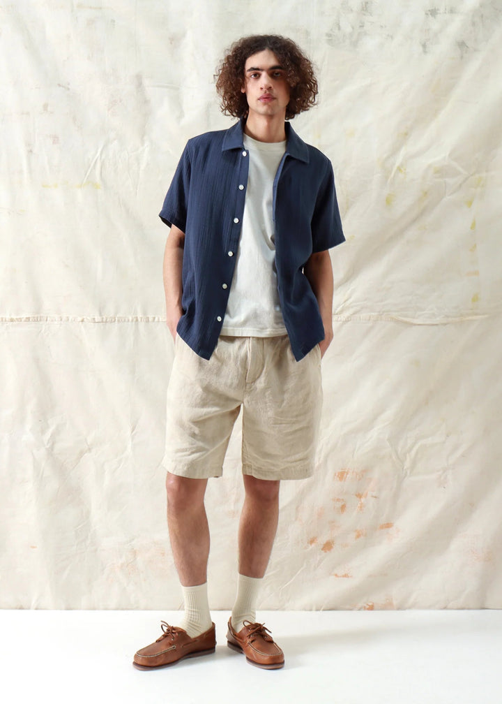 Busey S/S Shirt - Navy Iris