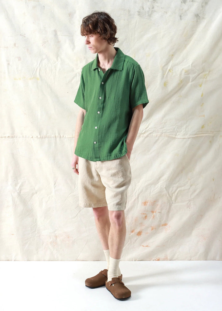 Busey S/S Shirt - Tropical Green