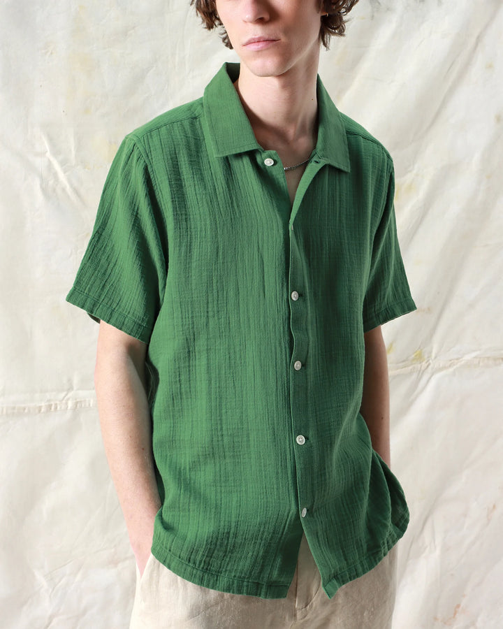 Busey S/S Shirt - Tropical Green