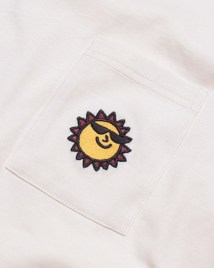 Embroidered Pocket Tee - Sunny