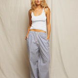 Andi Stripe Pants - Chambray / Putty