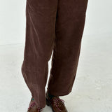 Corduroy Arc Pants - Chocolate