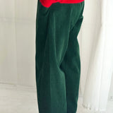 Corduroy Arc Pants - Forest