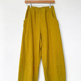 Corduroy Arc Pants - Green Olive