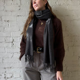 Woven Scarf - Charcoal