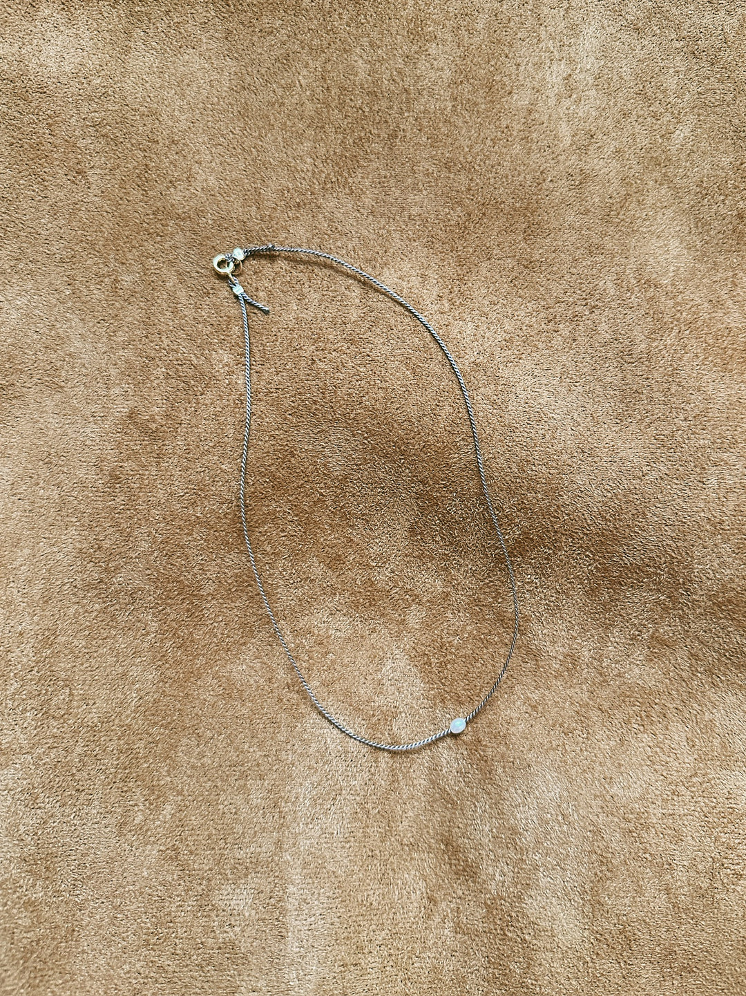 Forget Me Knot Choker Necklace - Grey