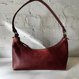 Leather Crescent Bag - Brandy