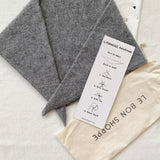 Cashmere Bandana - Heather Grey
