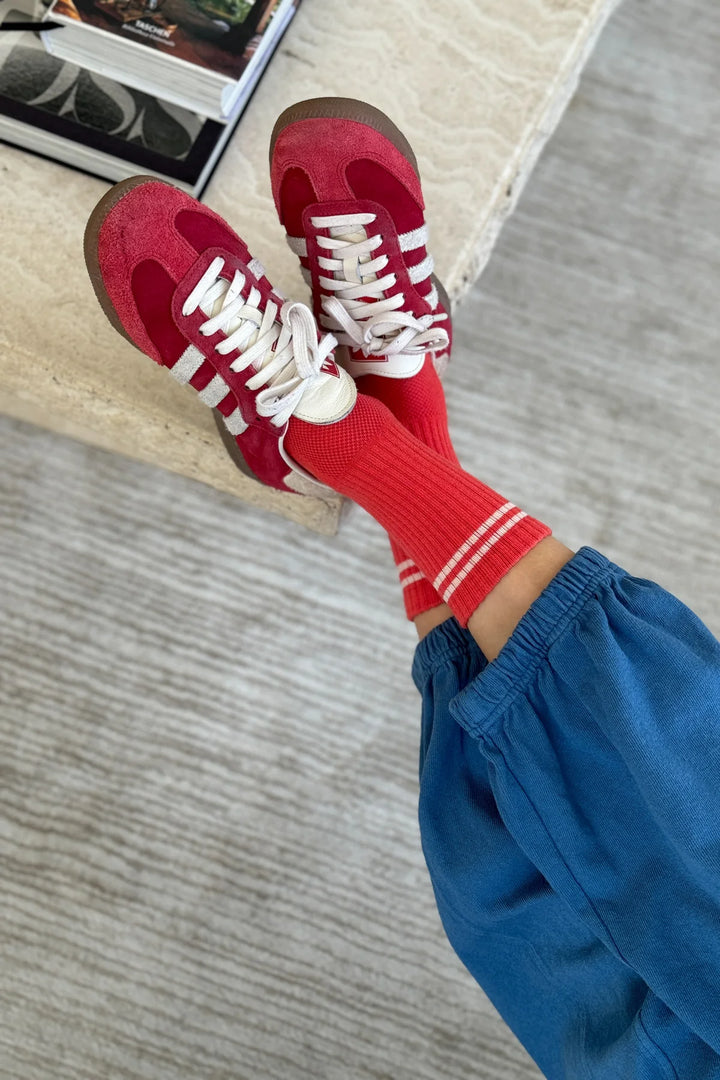 Boyfriend Socks - Coral