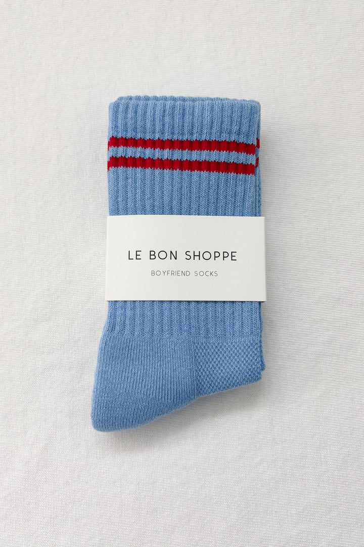 Boyfriend Socks - Ciel Blue