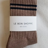 Boyfriend Socks - Cocoa