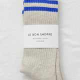 Extended Boyfriend Socks - Ice
