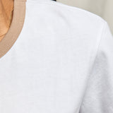 Billie Tee - White / Mocha