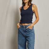 Blondie Tank - Navy
