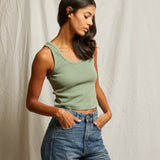 Blondi Rib Tank - Aloe
