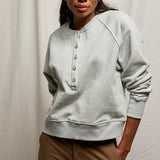 Bowen 1/4 Button Down - Heather Grey
