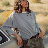 Billie Shirt - Grey / White