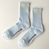Boyfriend Socks - Pastel Sky