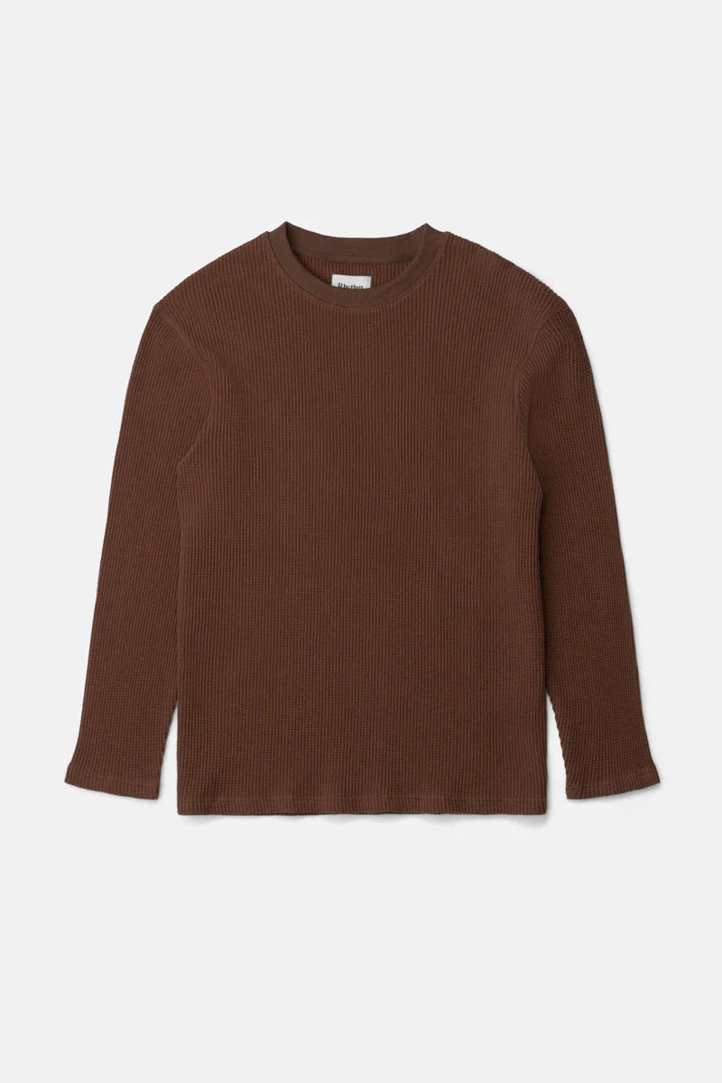 Waffle Knit Shirt - Chocolate