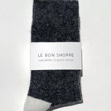 Classic Cashmere Socks - Charcoal Melange