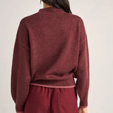 Juliet Floral Jumper - Burgundy