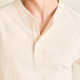 Vintage Jersey SS Henley - Natural