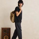 Straight Cut Slacks - Charcoal