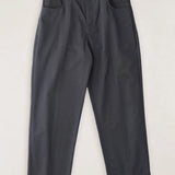 Straight Cut Slacks - Charcoal