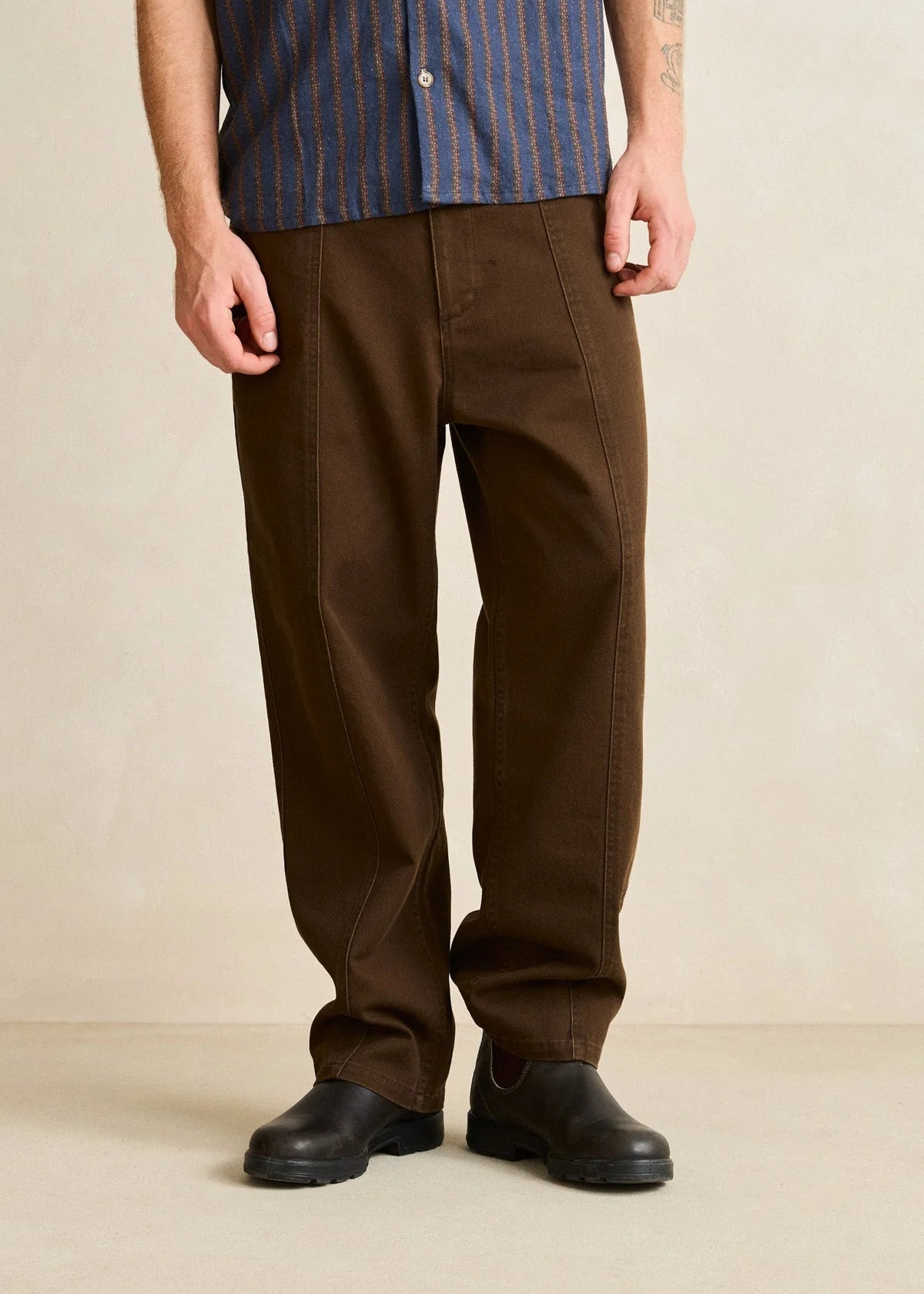 Straight Cut Slacks - Chocolate
