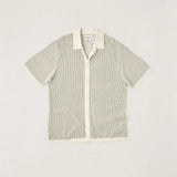 Hi Lo Knit Button Up - Natural