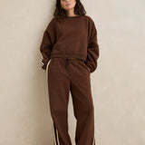 Contrast Sweatshirt - Brown