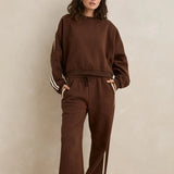 Contrast Sweatshirt - Brown