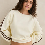 Contrast Sweatshirt - Cream