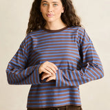 Porto Stripe Long Sleeve - Cafe