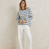Porto Stripe Long Sleeve - Grey