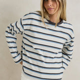 Porto Stripe Long Sleeve - Grey