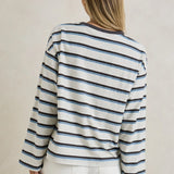 Porto Stripe Long Sleeve - Grey