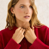 Estelle Fluffy Cardigan - Chilli