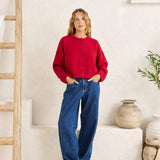 Estelle Fluffy Cardigan - Chilli