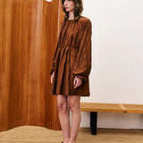 Oeillet Dress - Marron Glace