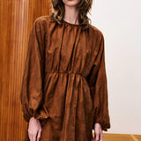 Oeillet Dress - Marron Glace