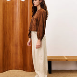 Pensee Blouse - Marron Glace